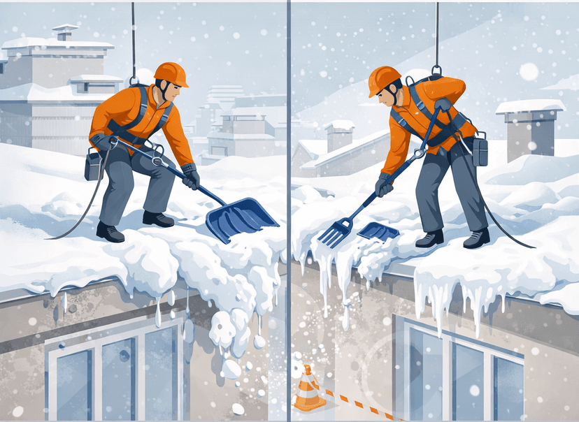 Очистка кровли